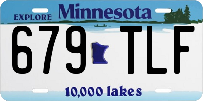 MN license plate 679TLF