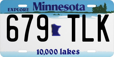 MN license plate 679TLK