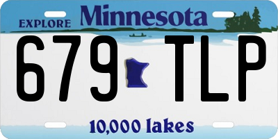 MN license plate 679TLP