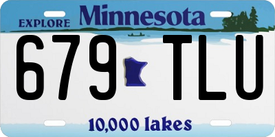 MN license plate 679TLU