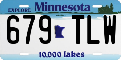 MN license plate 679TLW