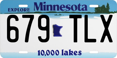 MN license plate 679TLX