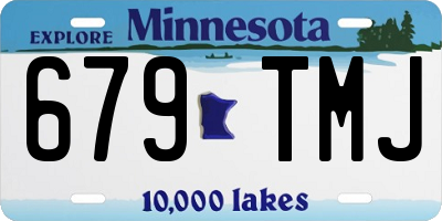 MN license plate 679TMJ