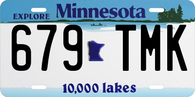MN license plate 679TMK