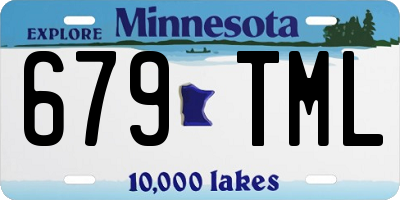 MN license plate 679TML