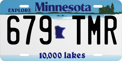 MN license plate 679TMR