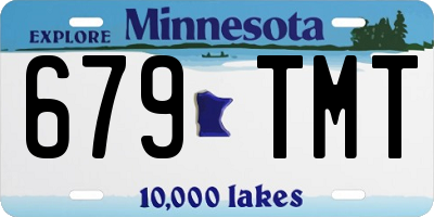 MN license plate 679TMT
