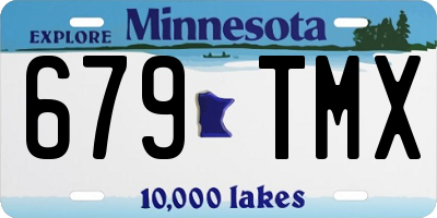 MN license plate 679TMX