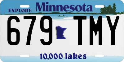 MN license plate 679TMY
