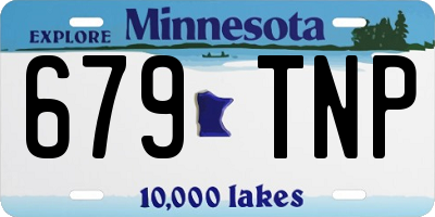MN license plate 679TNP