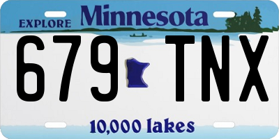 MN license plate 679TNX