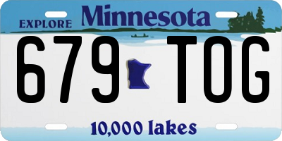 MN license plate 679TOG