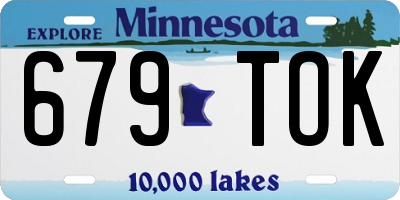 MN license plate 679TOK