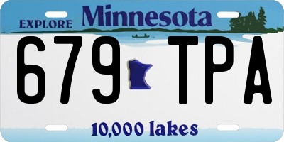 MN license plate 679TPA