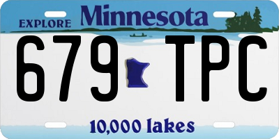 MN license plate 679TPC