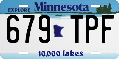 MN license plate 679TPF