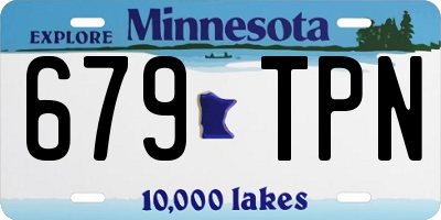 MN license plate 679TPN