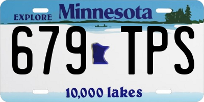 MN license plate 679TPS