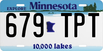 MN license plate 679TPT