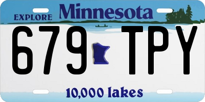 MN license plate 679TPY