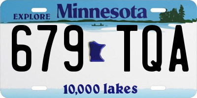 MN license plate 679TQA