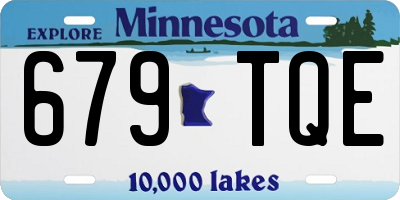 MN license plate 679TQE