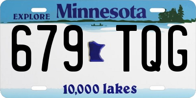 MN license plate 679TQG