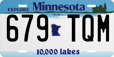 MN license plate 679TQM