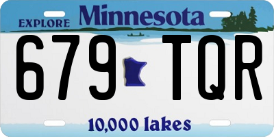 MN license plate 679TQR