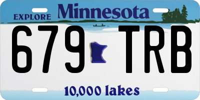 MN license plate 679TRB