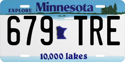 MN license plate 679TRE
