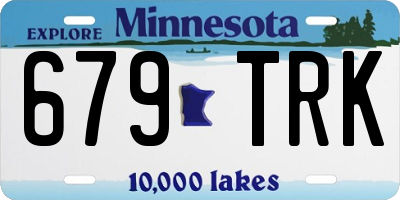 MN license plate 679TRK