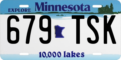MN license plate 679TSK