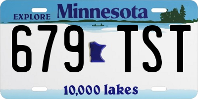 MN license plate 679TST