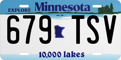 MN license plate 679TSV