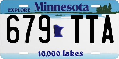 MN license plate 679TTA
