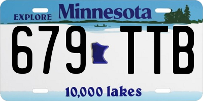 MN license plate 679TTB