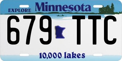 MN license plate 679TTC