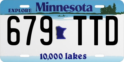 MN license plate 679TTD