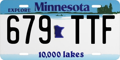 MN license plate 679TTF