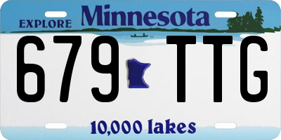 MN license plate 679TTG