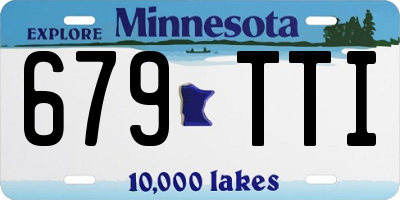 MN license plate 679TTI