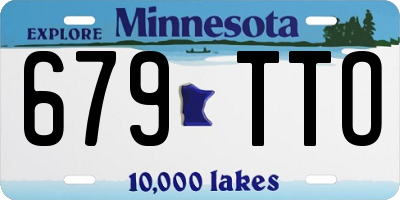 MN license plate 679TTO