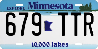 MN license plate 679TTR