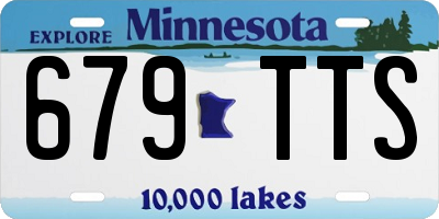 MN license plate 679TTS