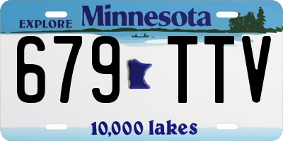 MN license plate 679TTV