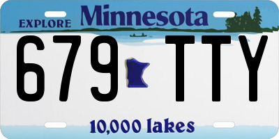 MN license plate 679TTY