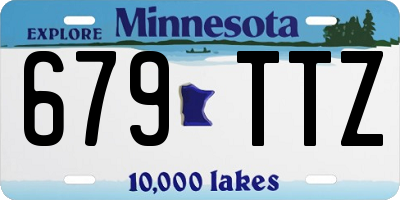 MN license plate 679TTZ