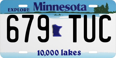 MN license plate 679TUC