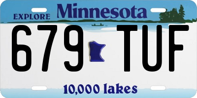 MN license plate 679TUF